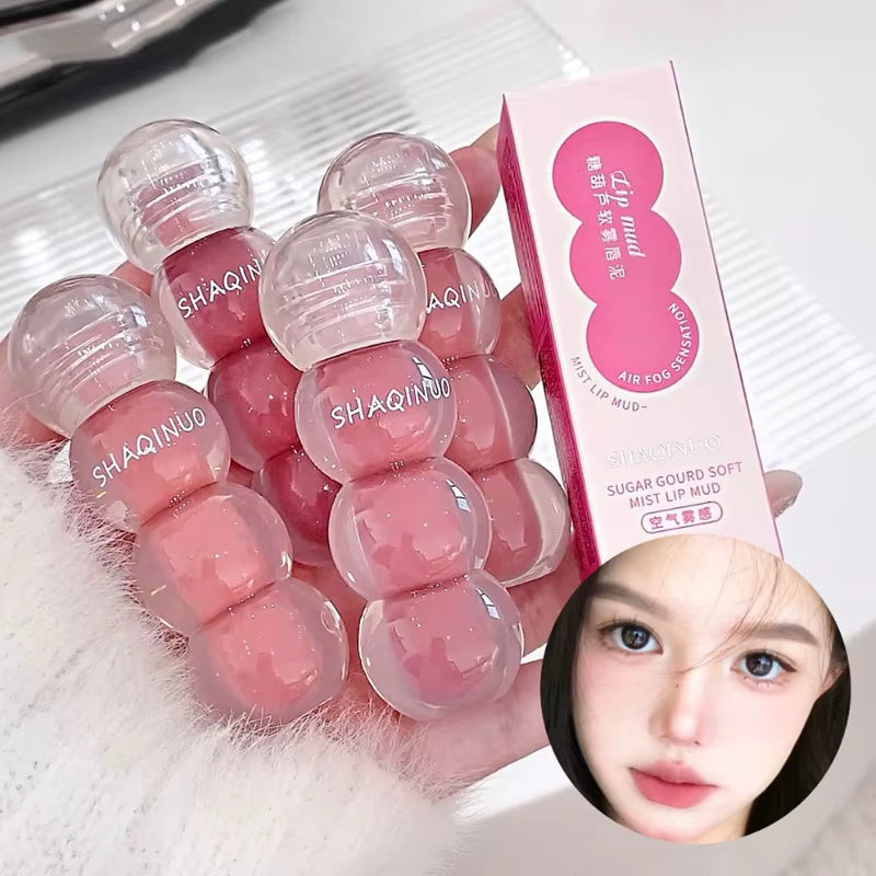 Cute Velvet Matte Lip Gloss Long Lasting Liquid Lipstick Lip Makeup Beauty Nonstick Cup Waterproof Lip Gloss Korean Makeup New