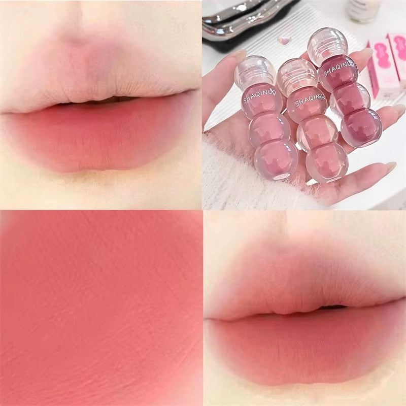 Cute Velvet Matte Lip Gloss Long Lasting Liquid Lipstick Lip Makeup Beauty Nonstick Cup Waterproof Lip Gloss Korean Makeup New