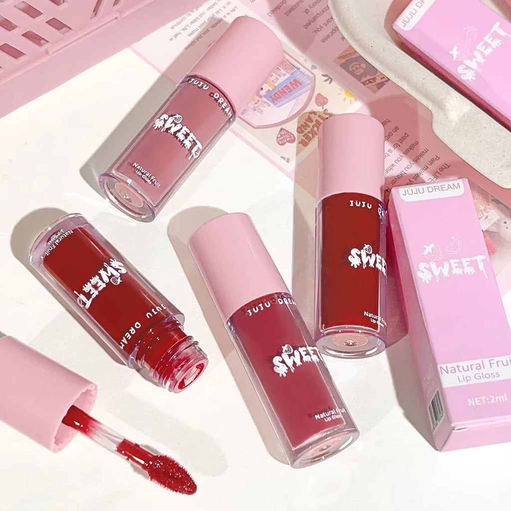 Dreamy Mirror Lip Gloss - Long Lasting High Pigment Liquid Lipstick | Moisturizes and Volumizes | Berry, Pink, Red Tones