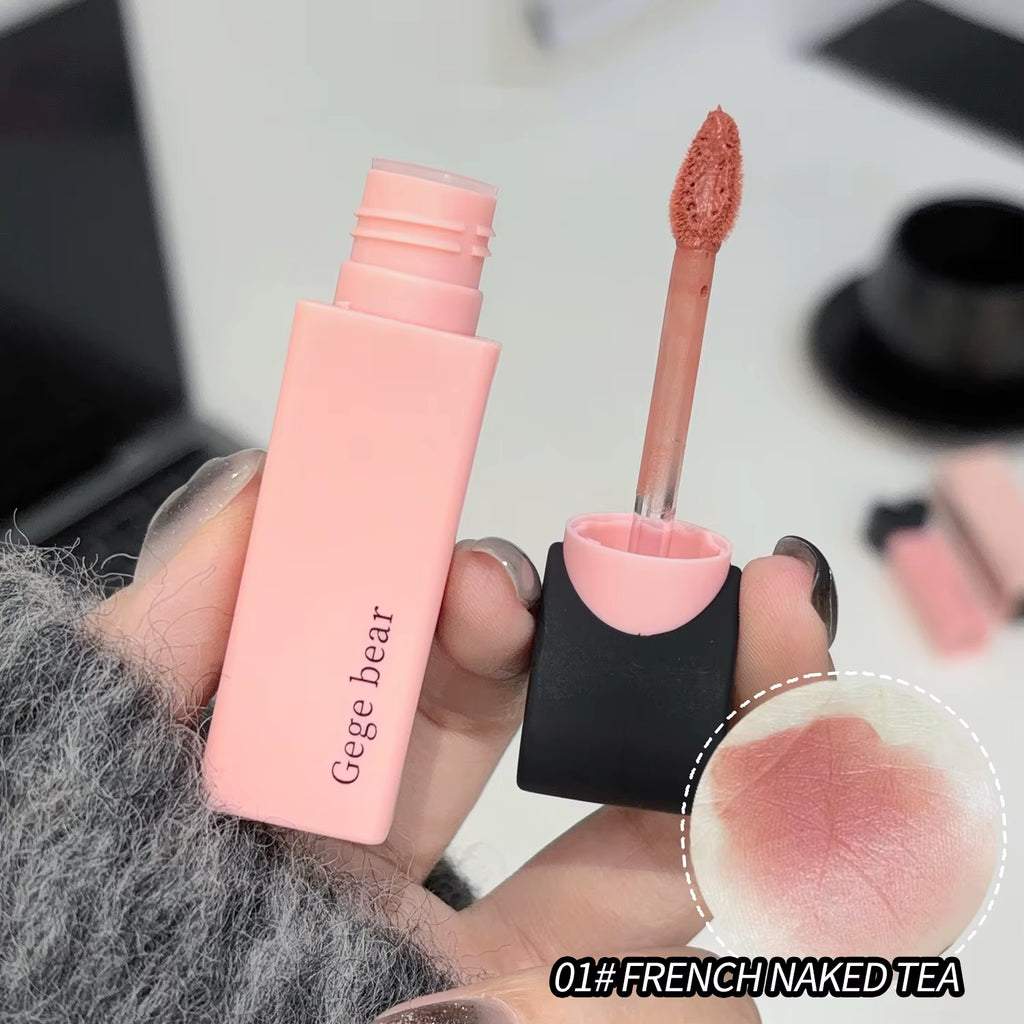 Dreamy Sweetheart Velvet Lip Glaze  Matte Soft Texture Not Easy to Stick Cup Long-Lasting Lipstick