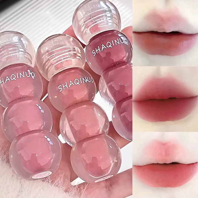 Cute Velvet Matte Lip Gloss Long Lasting Liquid Lipstick Lip Makeup Beauty Nonstick Cup Waterproof Lip Gloss Korean Makeup New