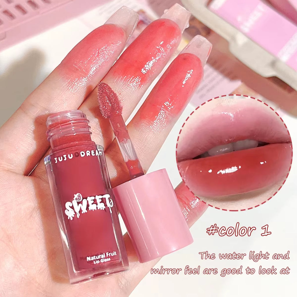 Dreamy Mirror Lip Gloss - Long Lasting High Pigment Liquid Lipstick | Moisturizes and Volumizes | Berry, Pink, Red Tones