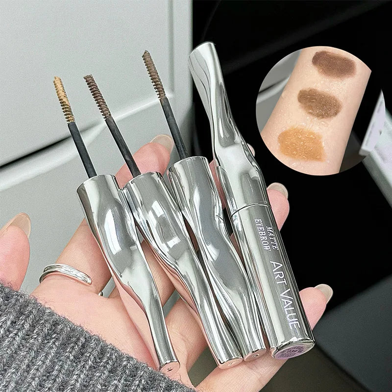 Art Value Eyebrow Dye Cream, Korean-Style Light Brown Matte Eyebrow Light Makeup, Natural Makeup Application,Natural Makeup Look