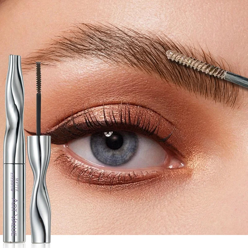 Art Value Eyebrow Dye Cream, Korean-Style Light Brown Matte Eyebrow Light Makeup, Natural Makeup Application,Natural Makeup Look
