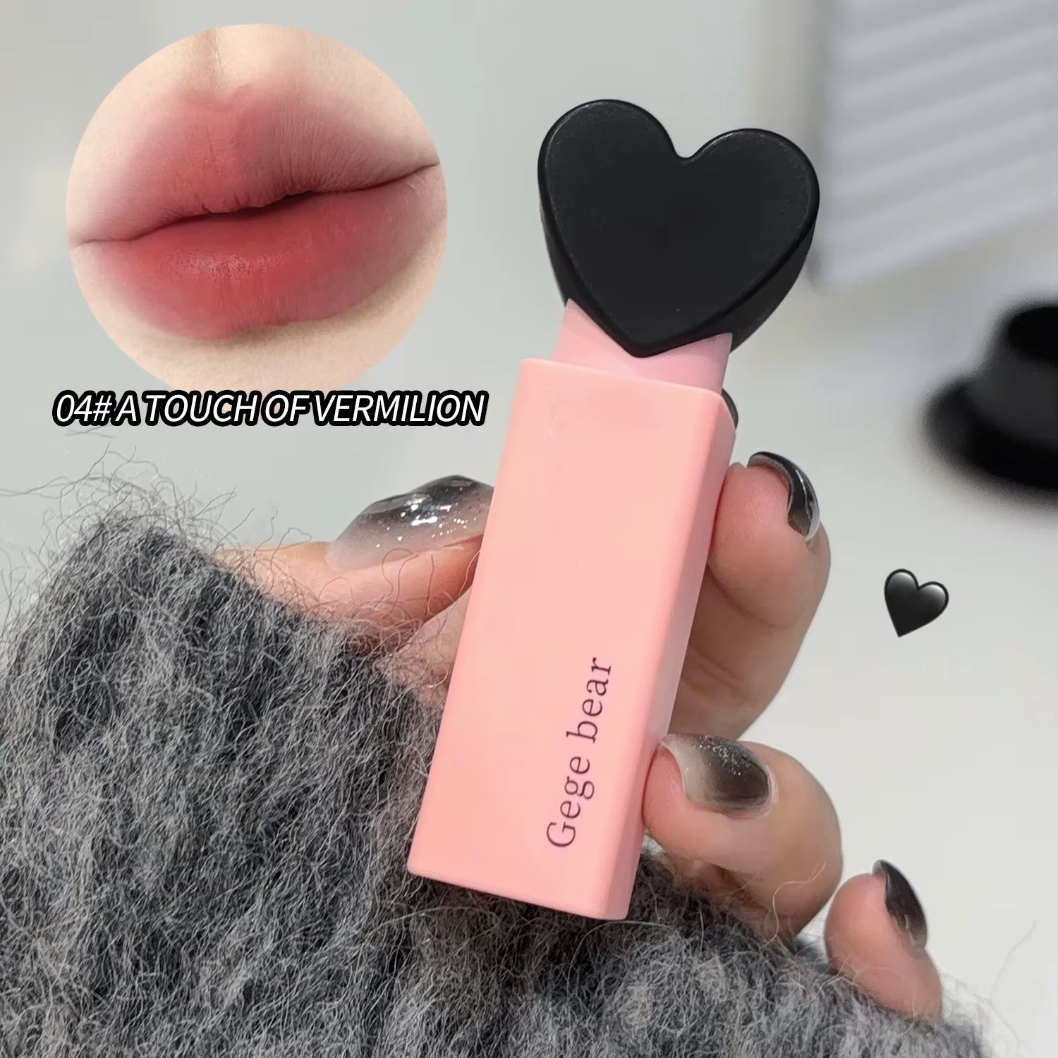 Dreamy Sweetheart Velvet Lip Glaze  Matte Soft Texture Not Easy to Stick Cup Long-Lasting Lipstick